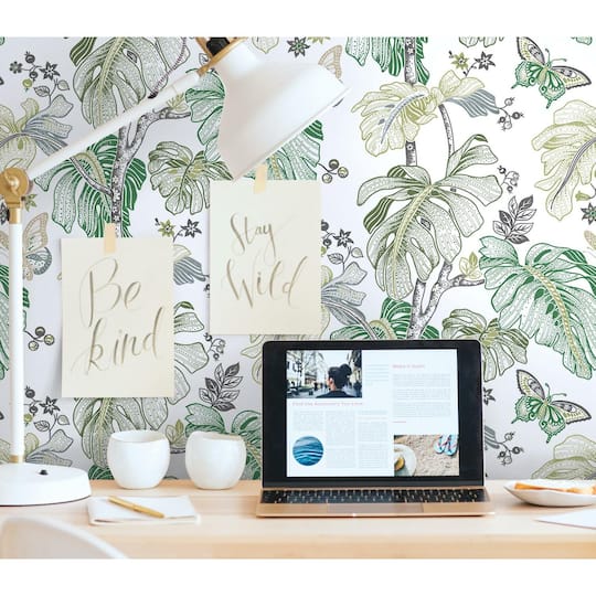 RoomMates Boho Palm Peel & Stick Wallpaper